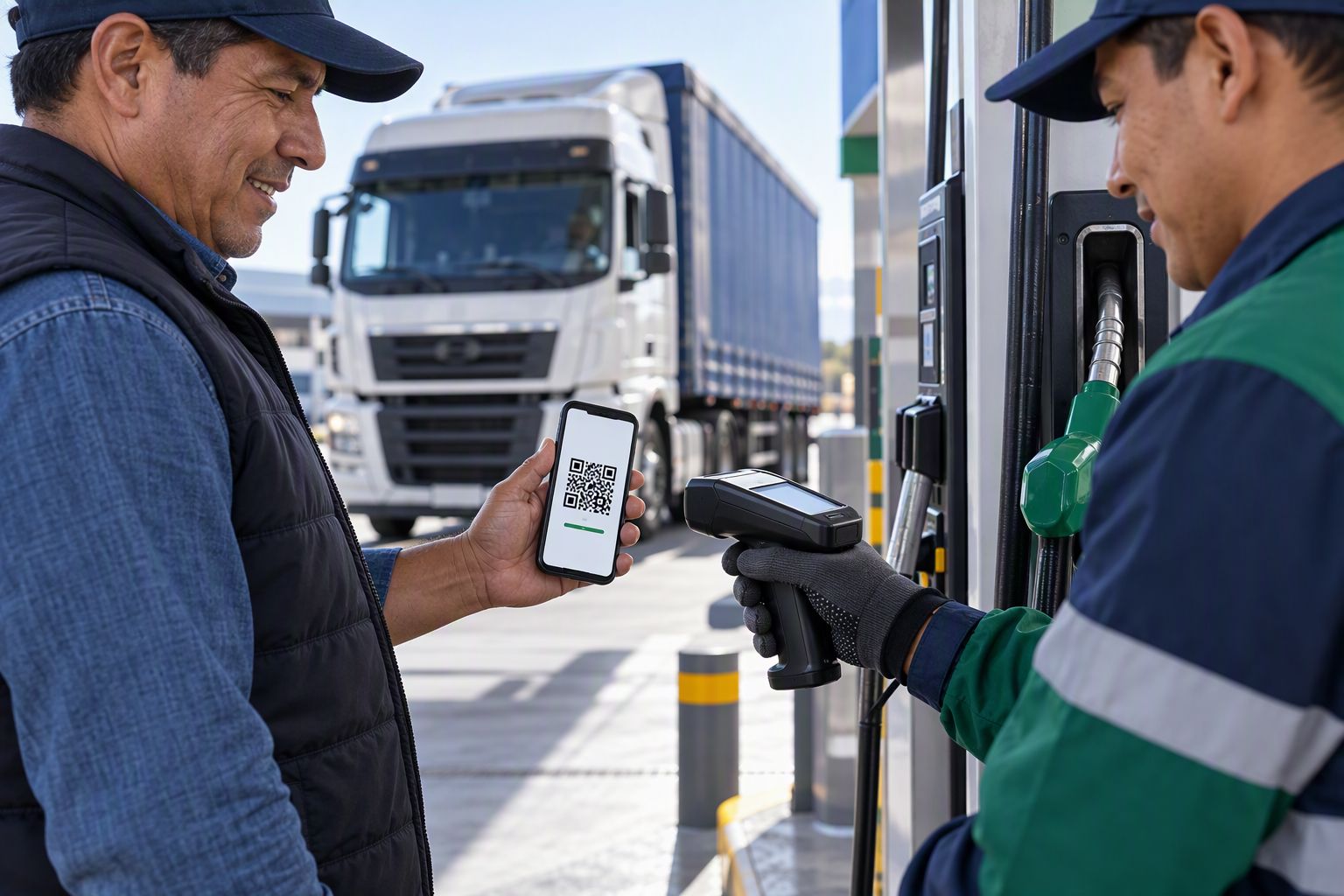 Validación de despacho con código QR en el surtidor
